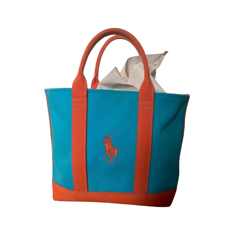 Polo Canvas Tote - 12”w x 7”d x 15” h